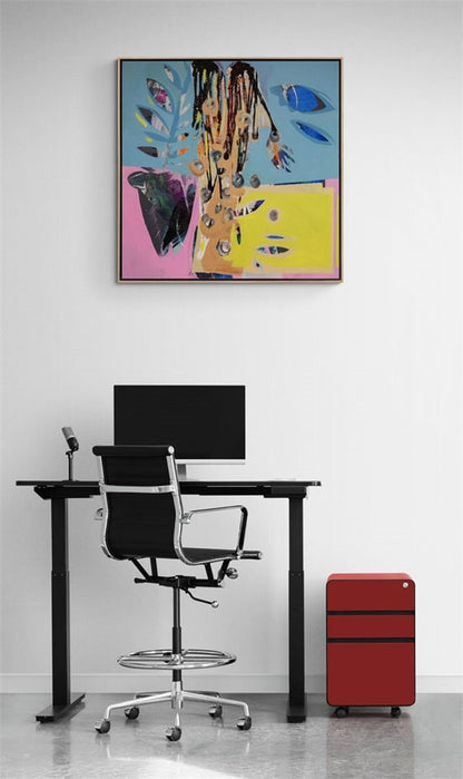 Soyut Yansımalar Yağlı Boya Tablosu