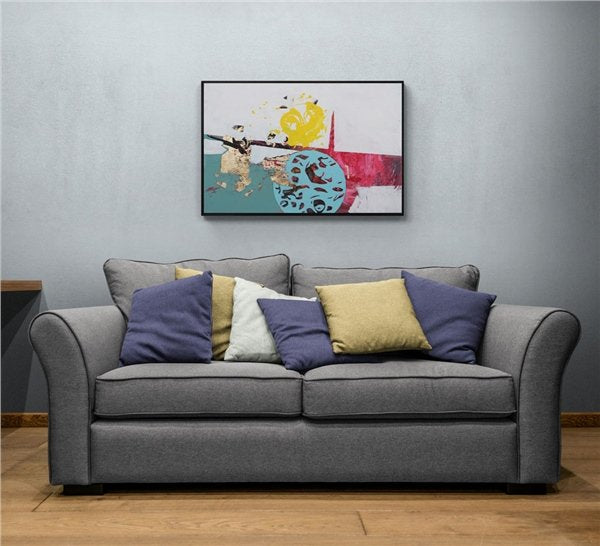 Formların Oyunu Yağlı Boya Tablosu