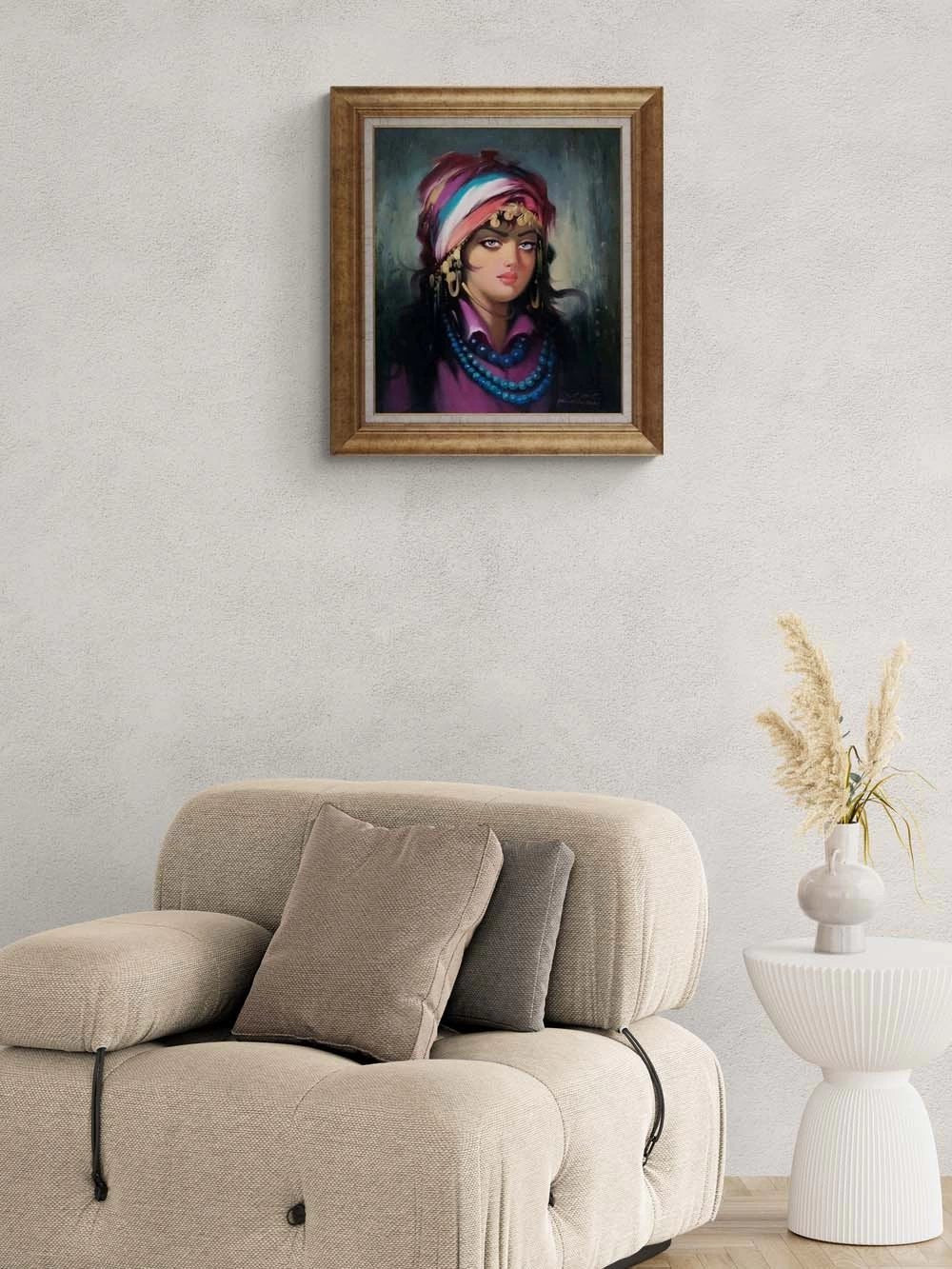 Acem Güzeli Yağlı Boya Tablosu