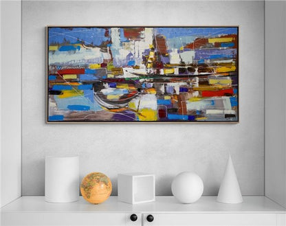 Ada Vapuru Yağlı Boya Tablosu