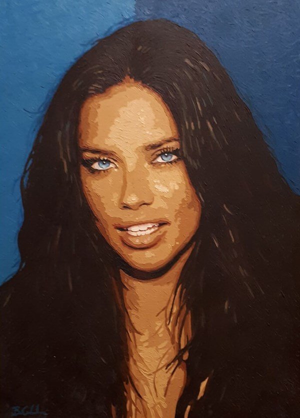 Adriana Lima Yağlı Boya Tablosu