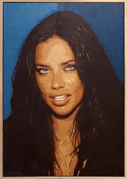 Adriana Lima Yağlı Boya Tablosu