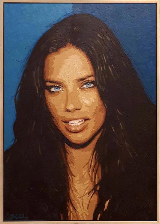 Adriana Lima Yağlı Boya Tablosu