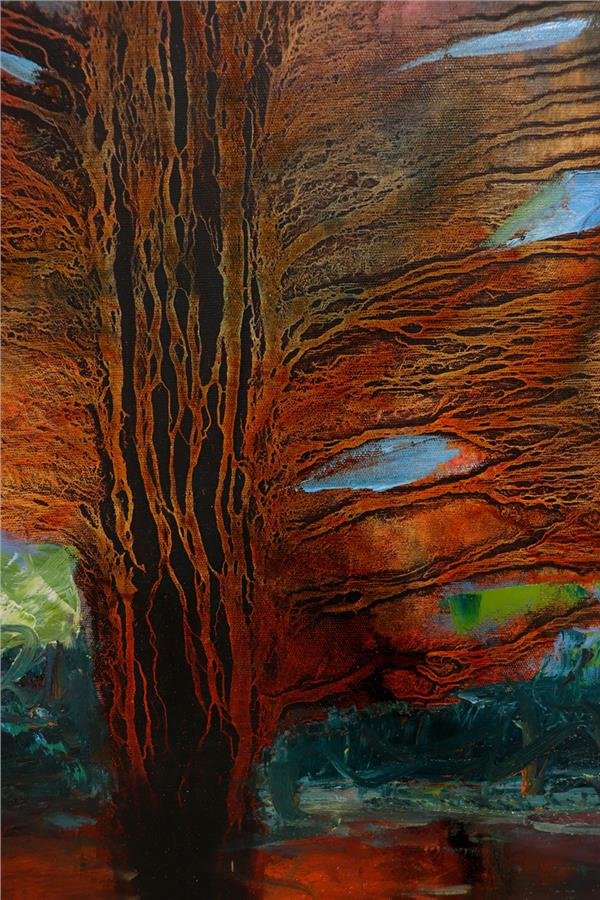 Ağaç Yağlı Boya Tablosu