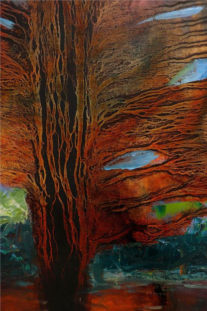 Ağaç Yağlı Boya Tablosu