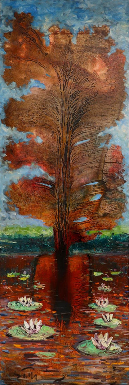 Ağaç Yağlı Boya Tablosu