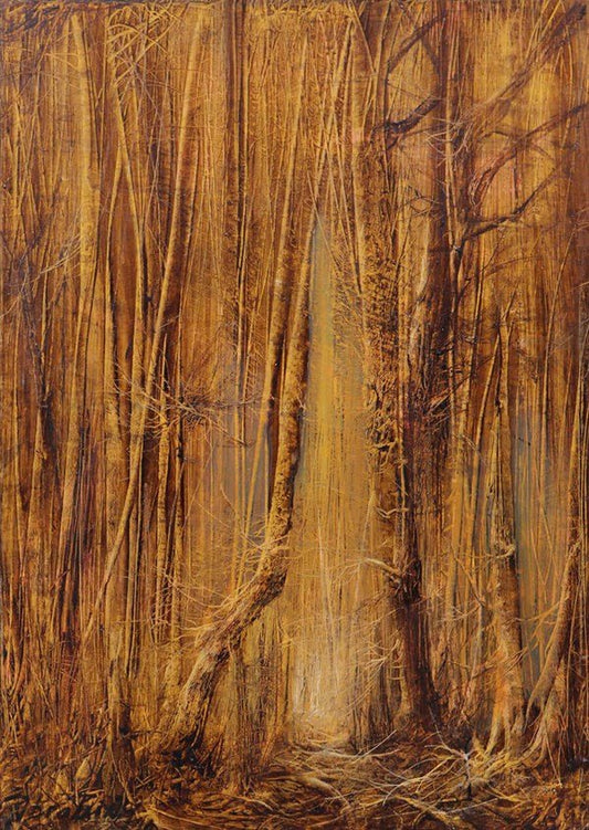 Sonbaharın Yorgun Dansı Yağlı Boya Tablosu