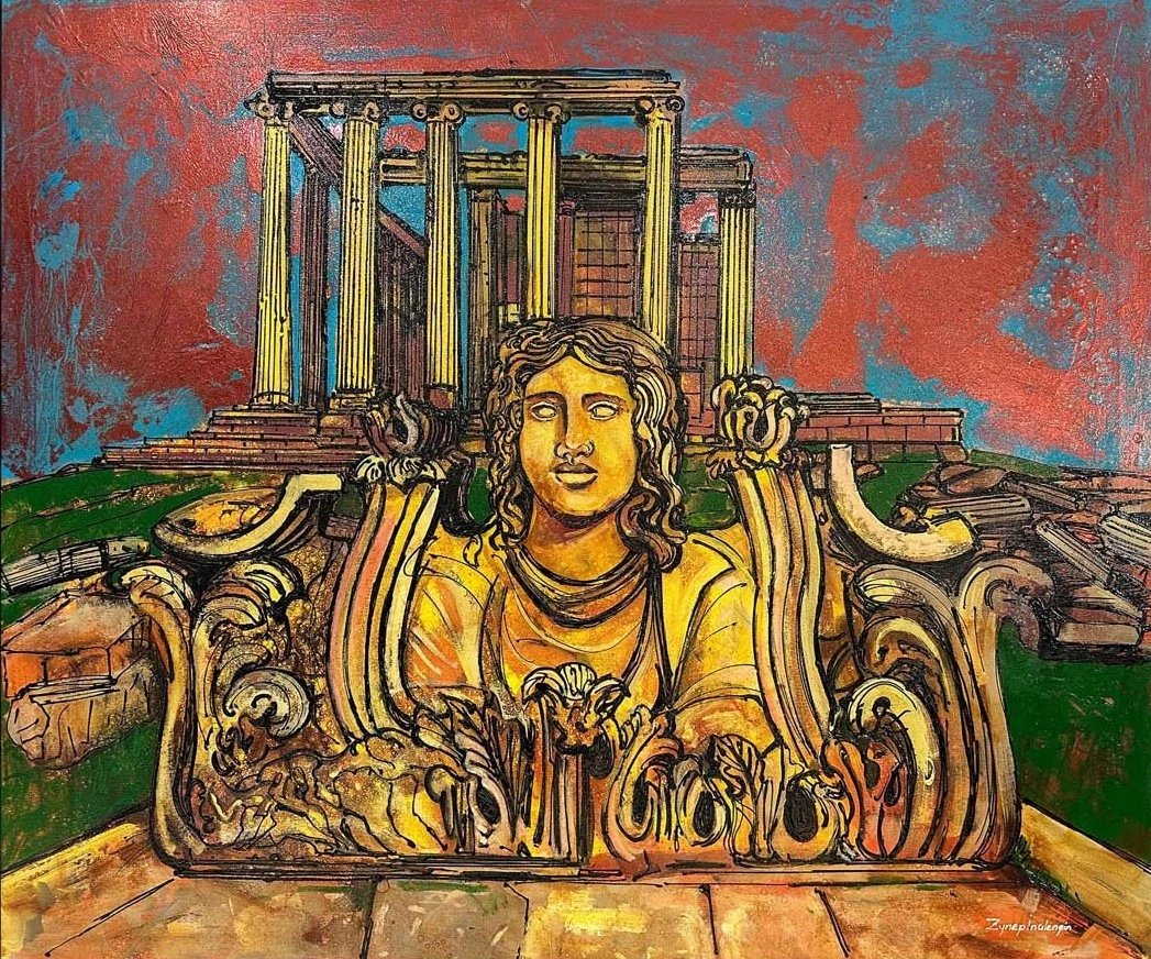 Aizanoi Antik Kenti Yağlı Boya Tablosu