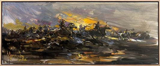 Savaşın Görünmez Yüzü Yağlı Boya Tablosu