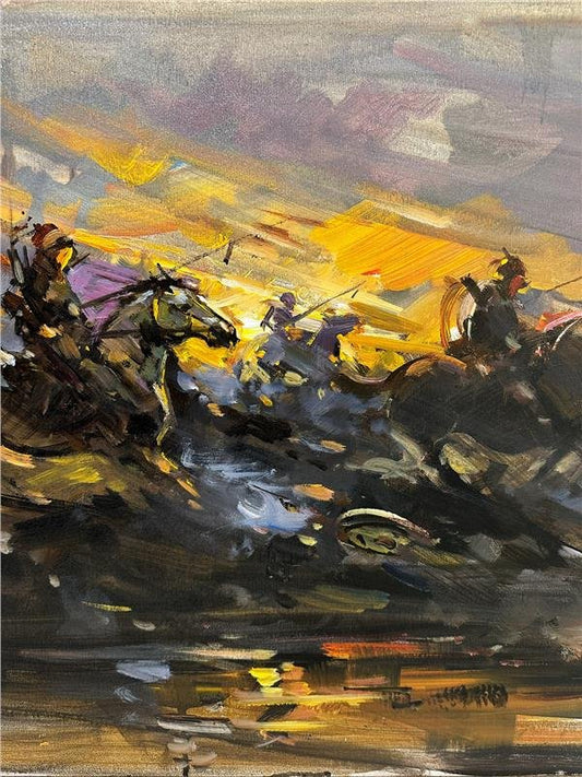 Savaşın Görünmez Yüzü Yağlı Boya Tablosu