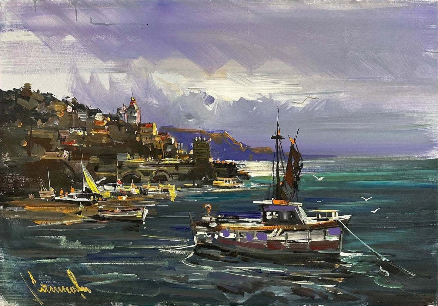 Akıntıya Karşı Yağlı Boya Tablosu