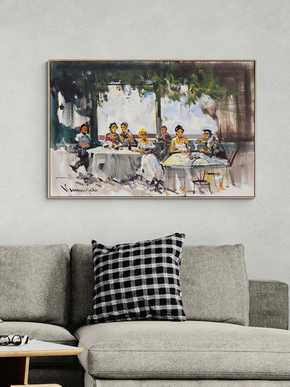 Akşamüstü Masası Yağlı Boya Tablosu