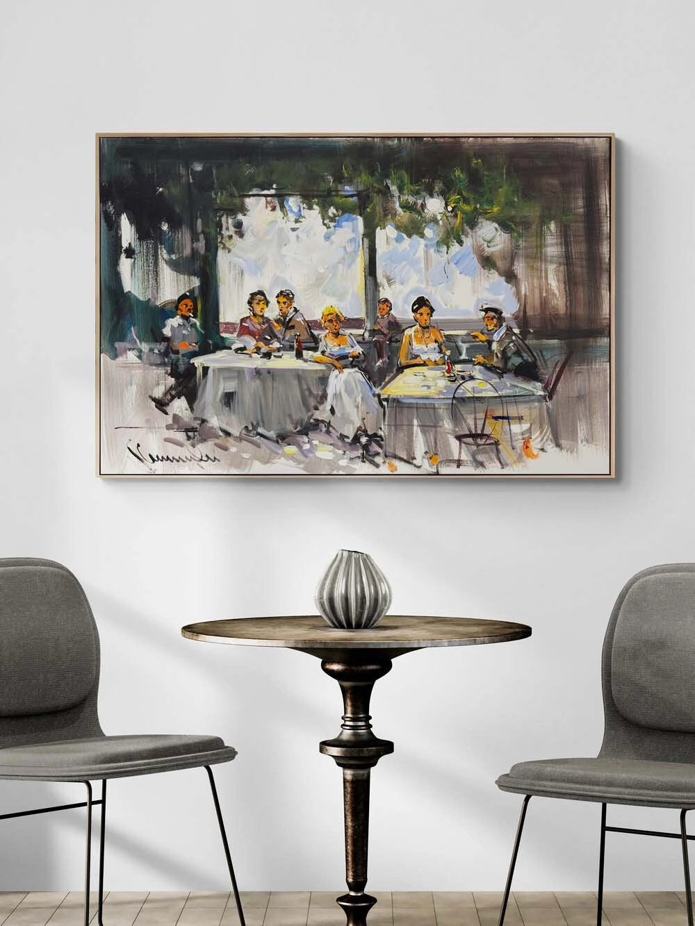 Akşamüstü Masası Yağlı Boya Tablosu