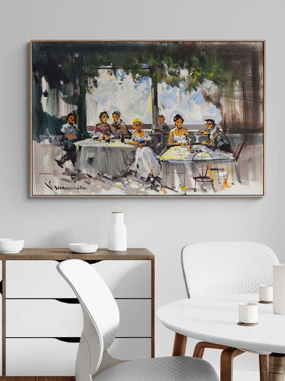 Akşamüstü Masası Yağlı Boya Tablosu