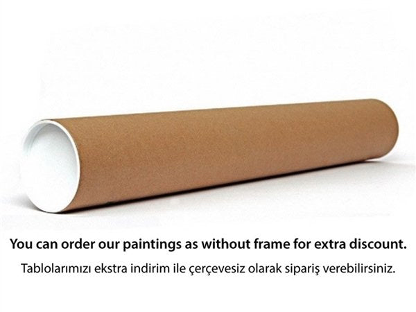 Yeşil Fonlu Altın Yazılı Salavat | Yağlı Boya Hat Tablo