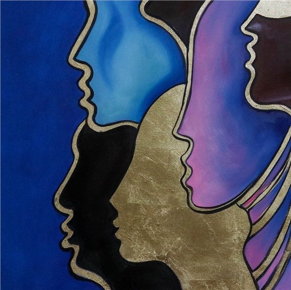 Soyut İfade ve İnsanlık Yağlı Boya Tablosu