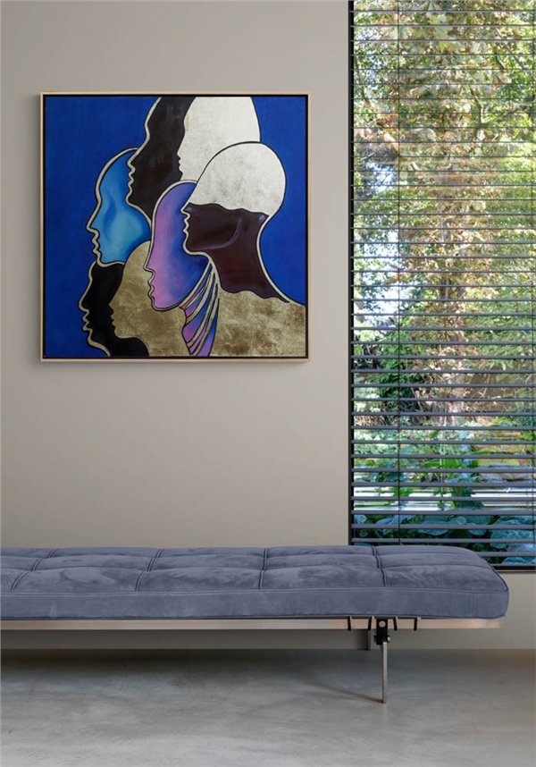 Soyut İfade ve İnsanlık Yağlı Boya Tablosu