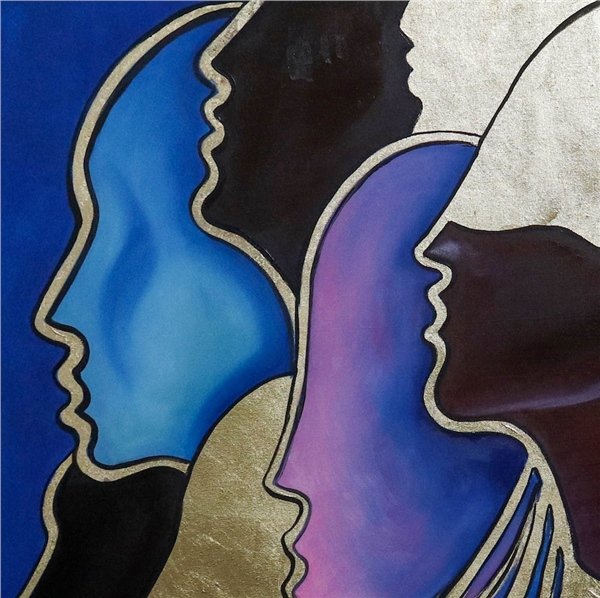 Soyut İfade ve İnsanlık Yağlı Boya Tablosu