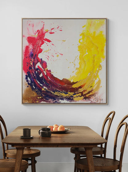 Renkli Döngü Yağlı Boya Tablosu