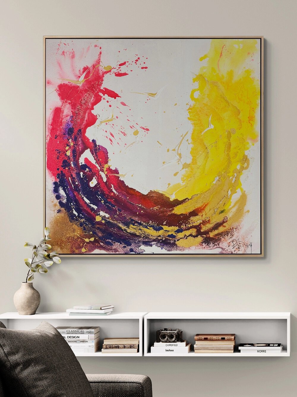 Renkli Döngü Yağlı Boya Tablosu