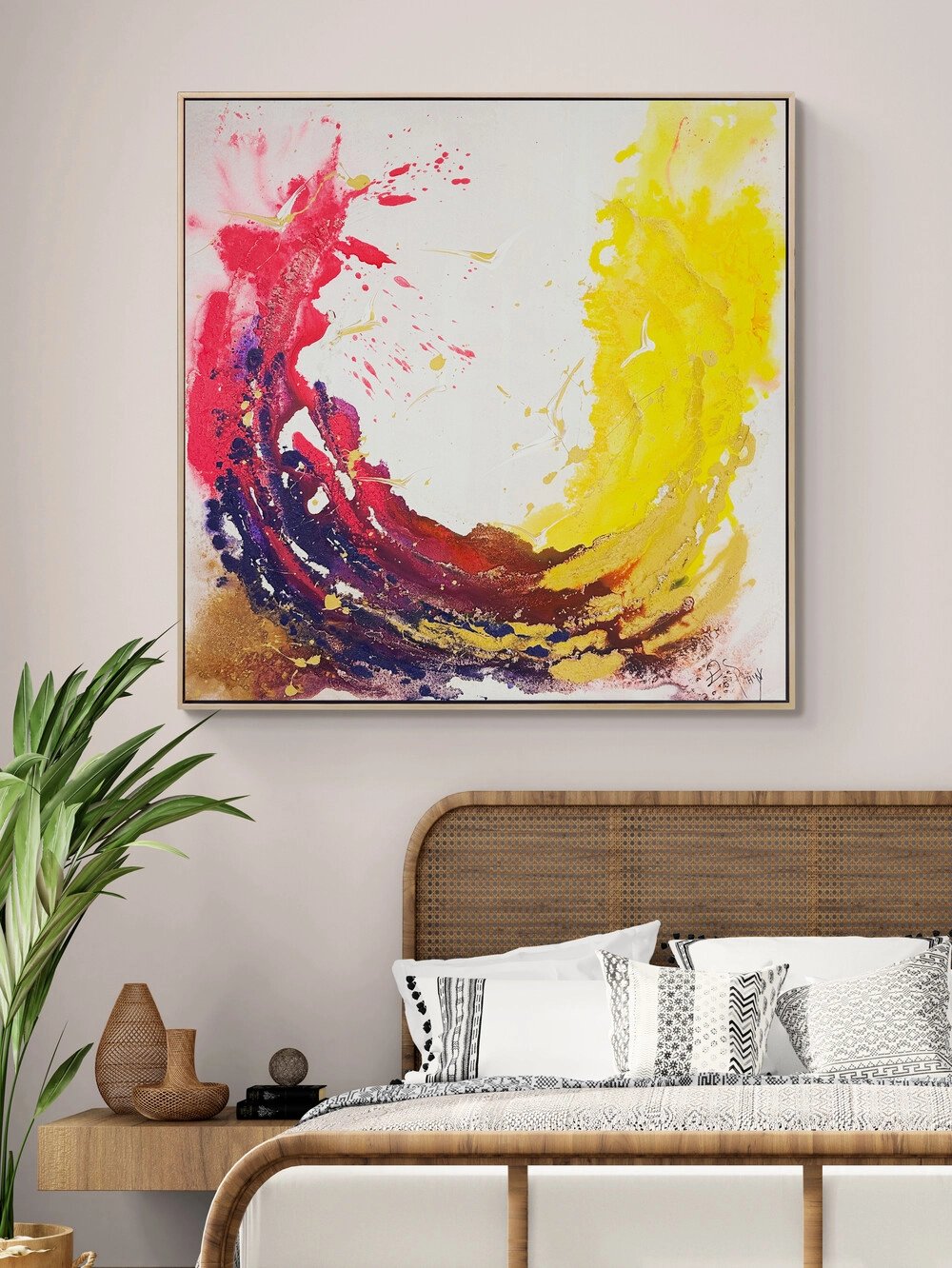 Renkli Döngü Yağlı Boya Tablosu