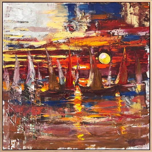 Altın Ufuk Yağlı Boya Tablosu