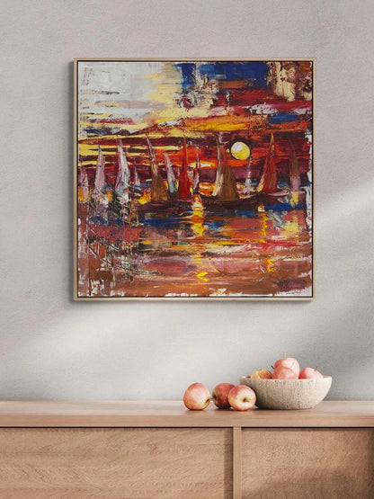 Altın Ufuk Yağlı Boya Tablosu