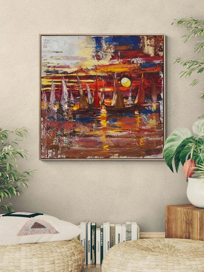 Altın Ufuk Yağlı Boya Tablosu