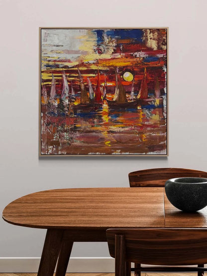 Altın Ufuk Yağlı Boya Tablosu