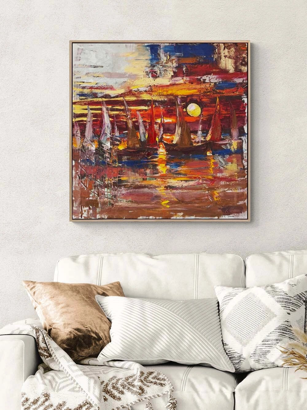 Altın Ufuk Yağlı Boya Tablosu