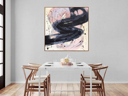 Ekru Yansımalar Siparişe Özel Soyut Yağlı Boya Tablo