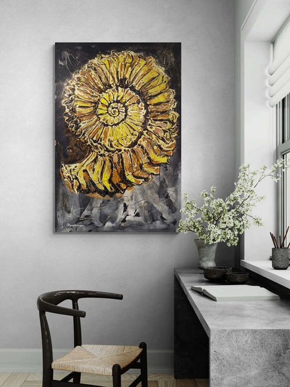 Ammonit Yağlı Boya Tablosu