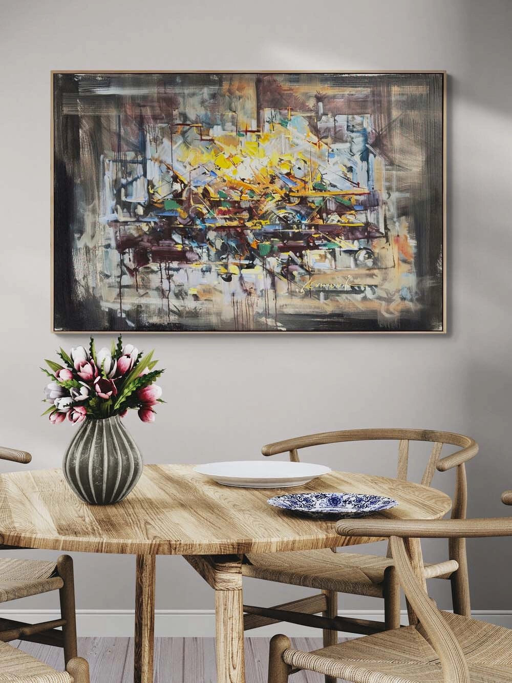 Anıların Duvarı Yağlı Boya Tablosu