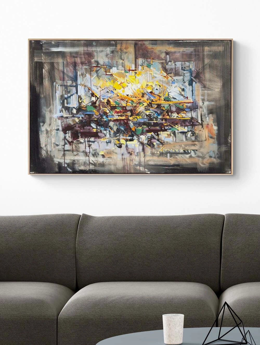 Anıların Duvarı Yağlı Boya Tablosu