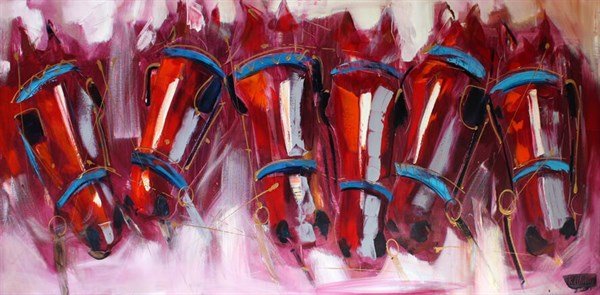 Atların Serüveni Yağlı Boya Tablosu