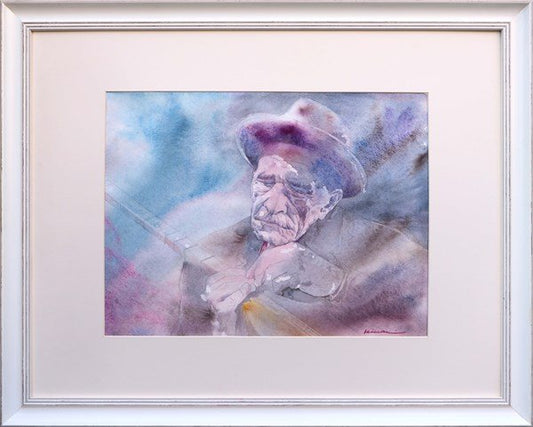 Aşık Veysel | Sulu Boya Tablo