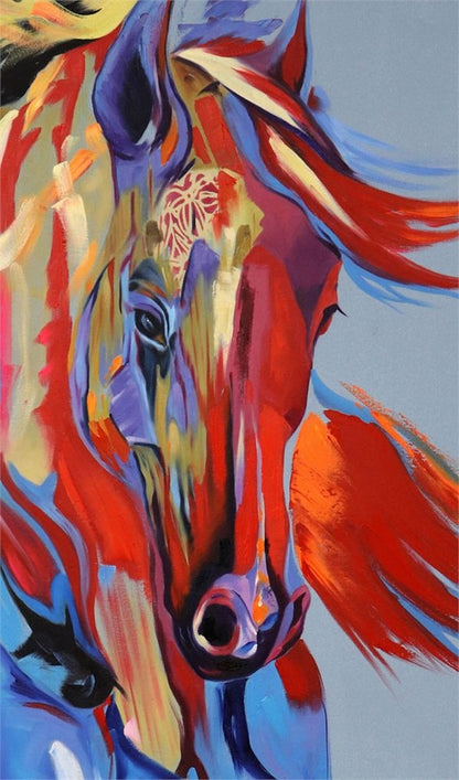 Dörtnala Koşan At Yağlı Boya Tablosu