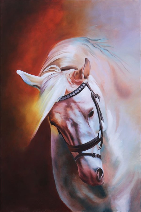 Atın Saflığı Yağlı Boya Tablosu