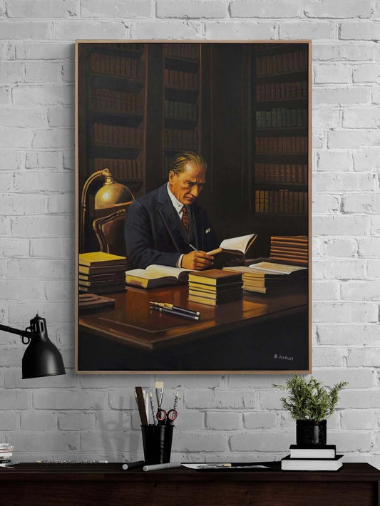 Asil Duruş Atatürk Yağlı Boya Tablosu