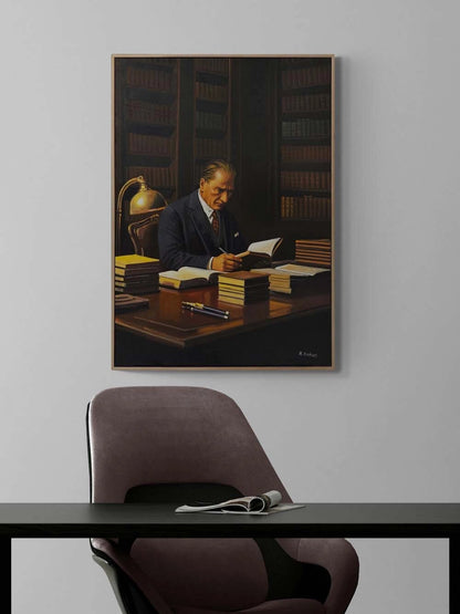 Asil Duruş Atatürk Yağlı Boya Tablosu
