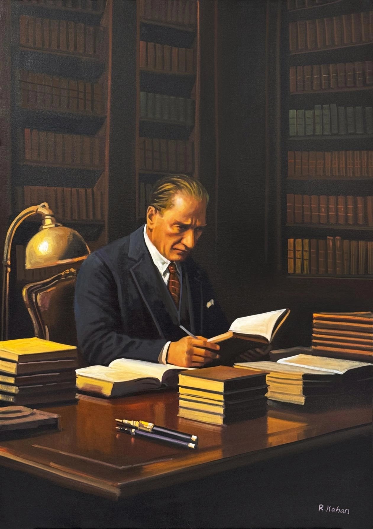 Asil Duruş Atatürk Yağlı Boya Tablosu