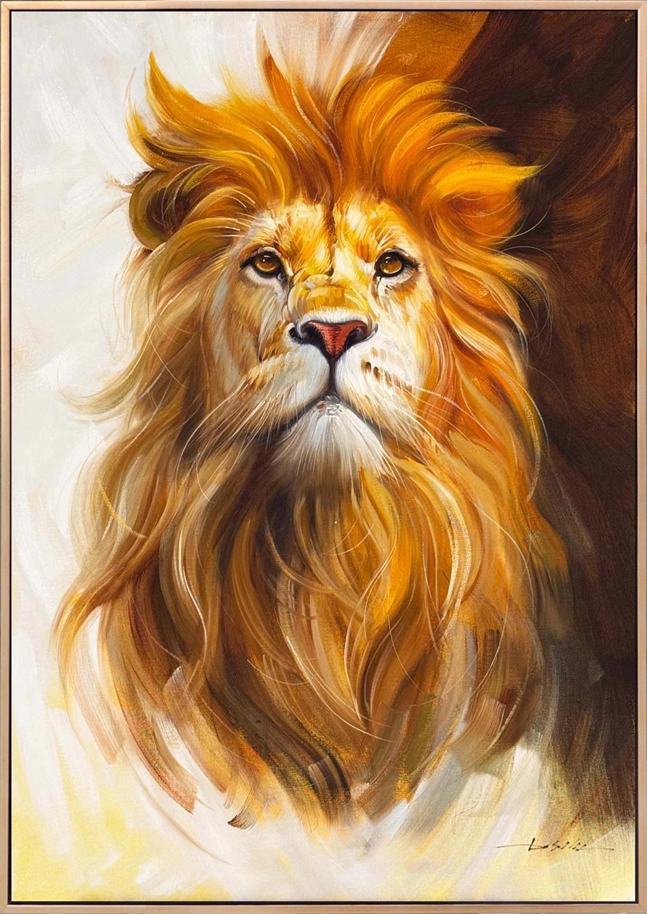 Aslanın Asaleti Yağlı Boya Tablosu