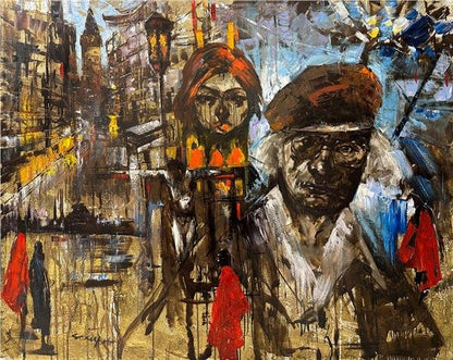 Atilla İlhan Yağlı Boya Tablosu