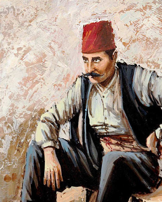 Ayakkabı Boyacısı Yağlı Boya Tablosu