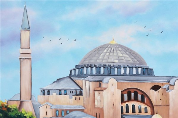 Ayasofya Camii Yağlı Boya Tablosu