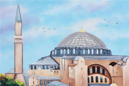 Ayasofya Camii Yağlı Boya Tablosu