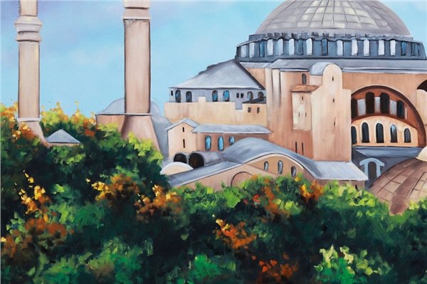 Ayasofya Camii Yağlı Boya Tablosu