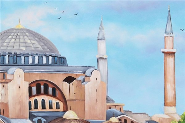 Ayasofya Camii Yağlı Boya Tablosu