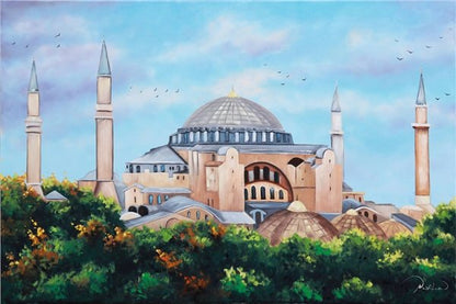 Ayasofya Camii Yağlı Boya Tablosu