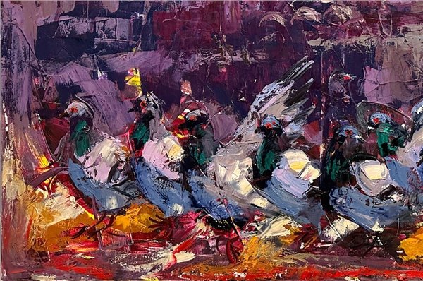 Ayasofya'nın Özgür Kanatları Yağlı Boya Tablosu